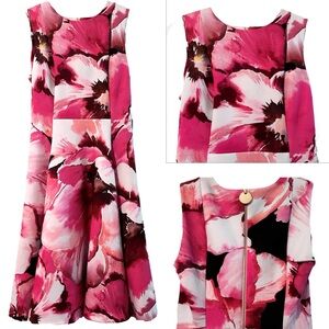 Calvin Klein Fit and Flare watercolor floral Dress size 4 or 6 new with tag